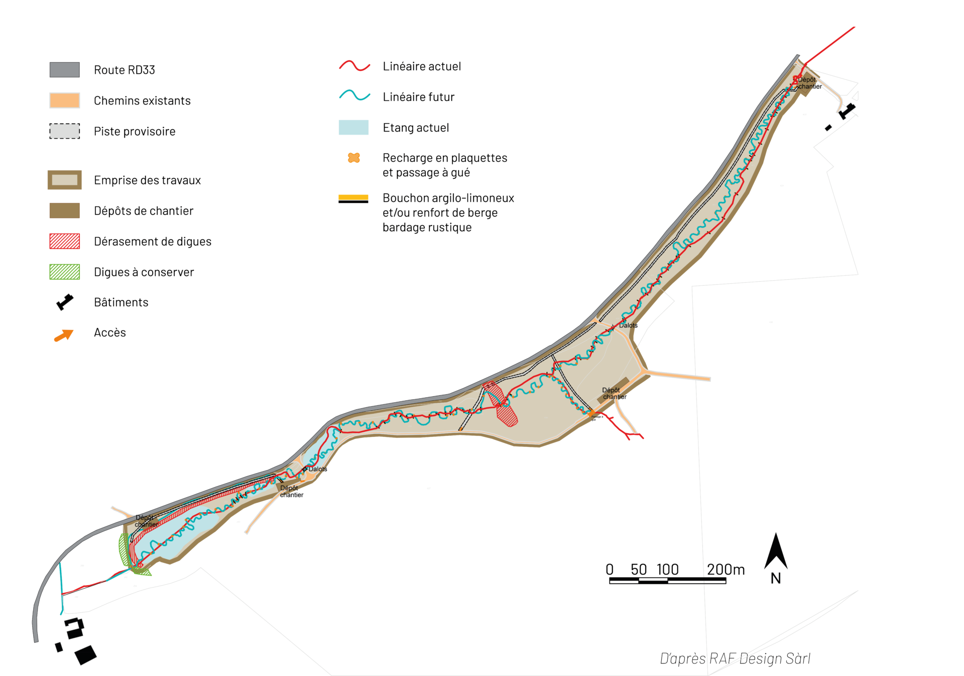 Plans des travaux de l'Abbayotte